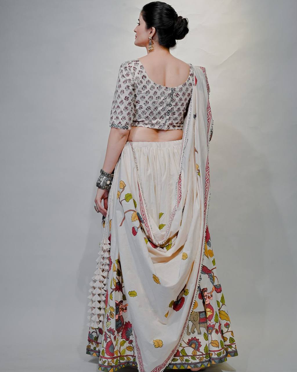 Traditional Gamathi Embroidery Lehenga for Navratri