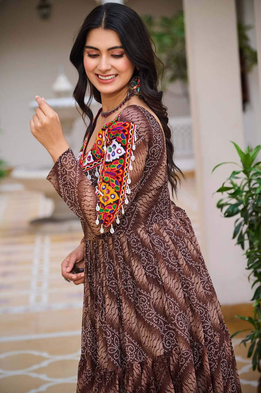 Designer Gamathi Work Navratri Gown