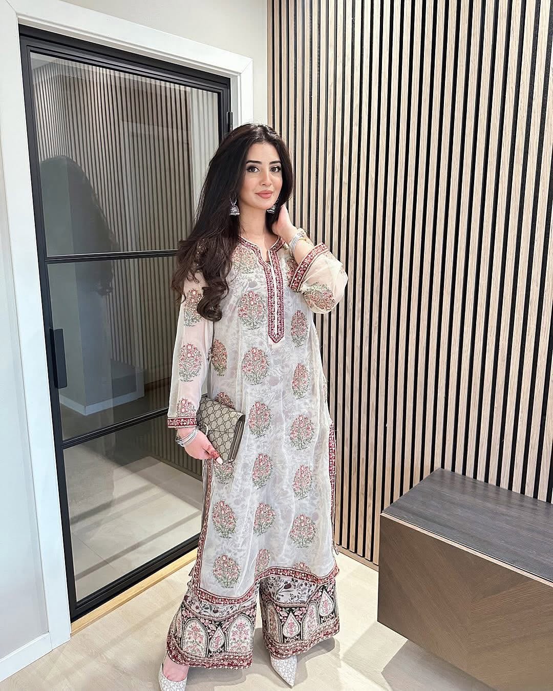 Premium Partywear Top, Plazzo & Dupatta Set