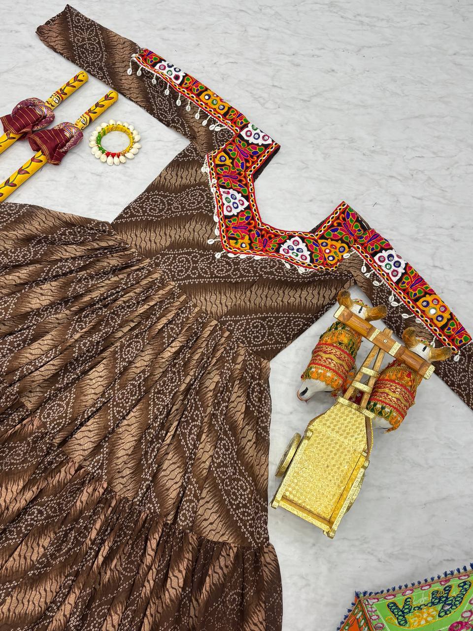 Designer Gamathi Work Navratri Gown