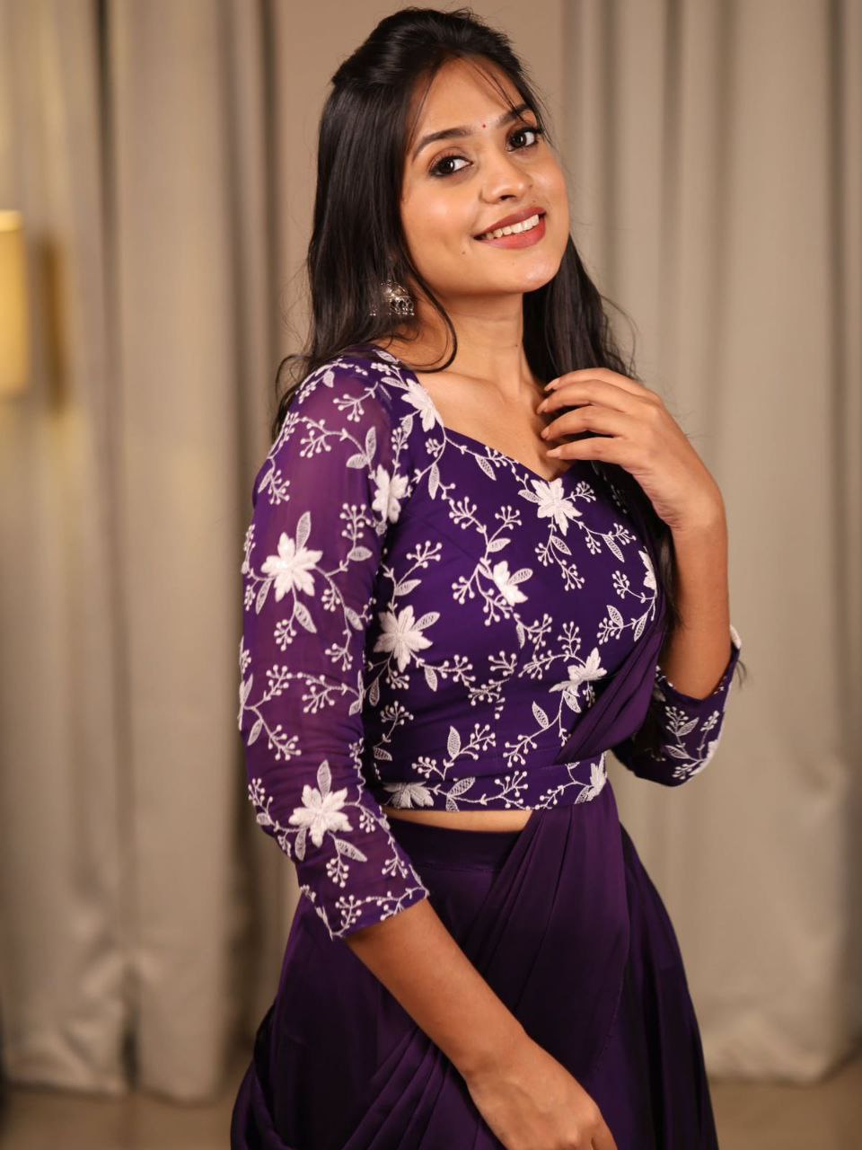 Heavy Rangoli Lehenga with Embroidery & Jalar Blouse