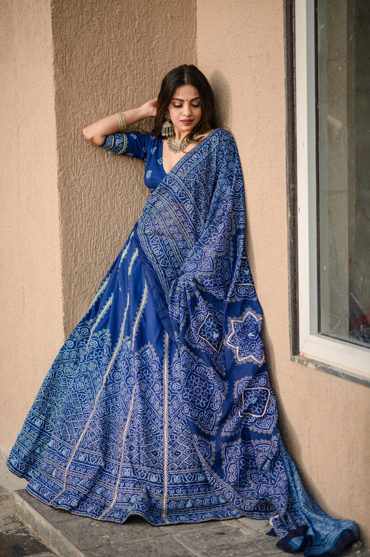 Stunning Silk Lehenga Set with Canvas and Dupatta