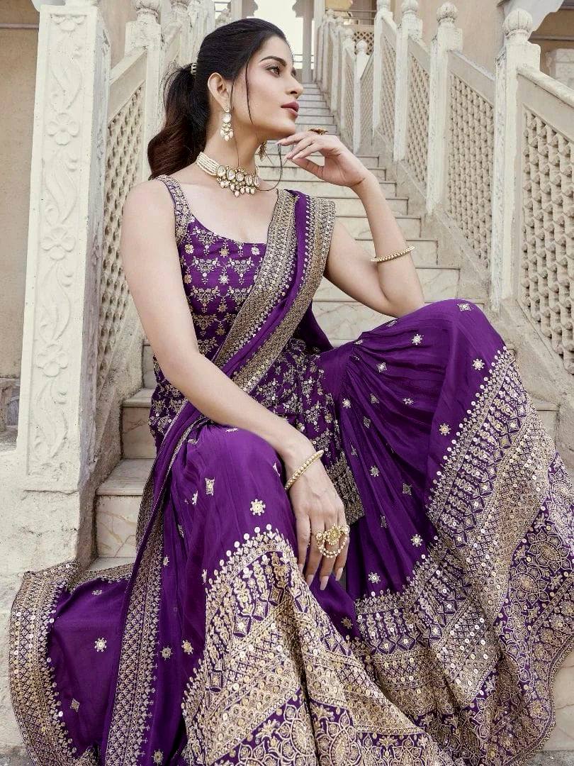 Royal Touch Georgette Sharara Set for Festive Evenings