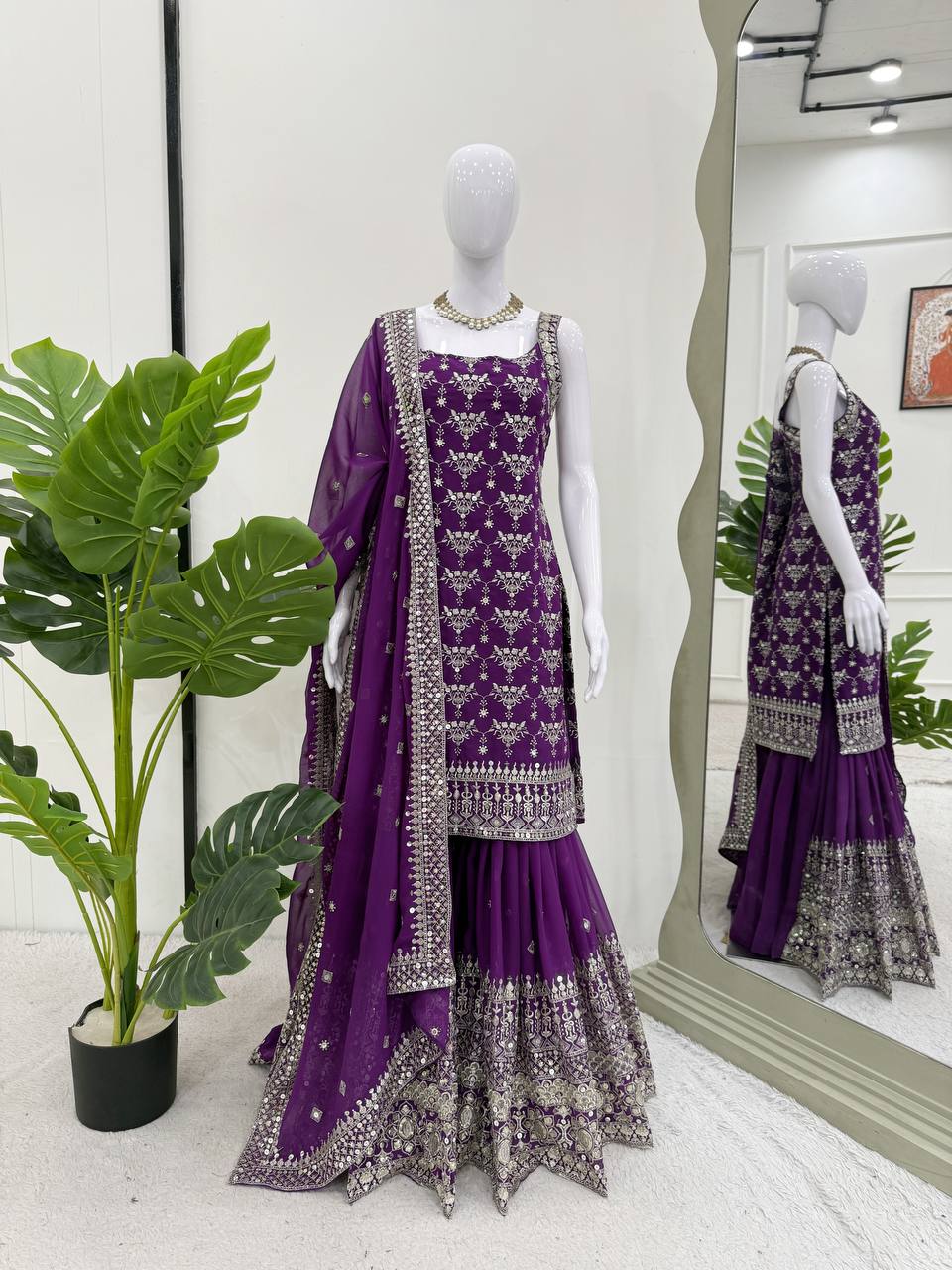 Royal Touch Georgette Sharara Set for Festive Evenings