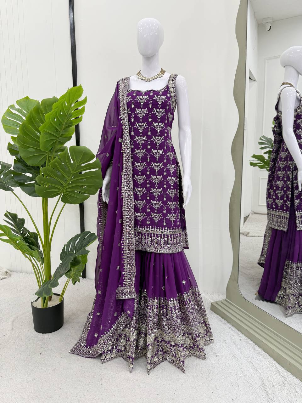Royal Touch Georgette Sharara Set for Festive Evenings