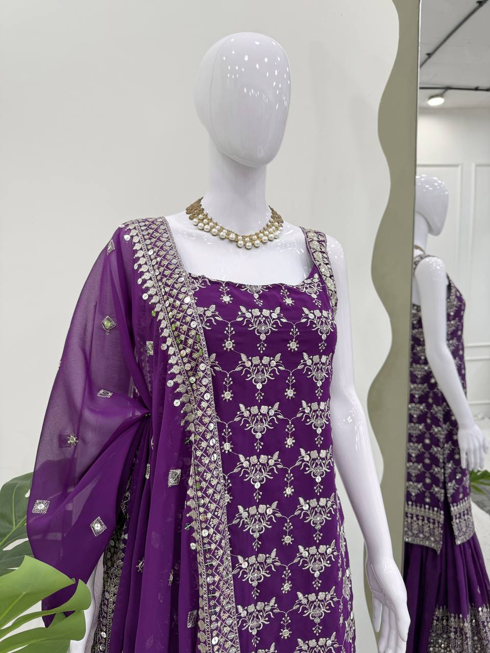 Royal Touch Georgette Sharara Set for Festive Evenings