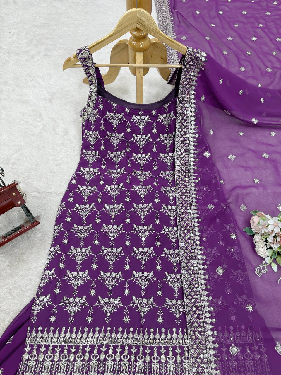 Royal Touch Georgette Sharara Set for Festive Evenings